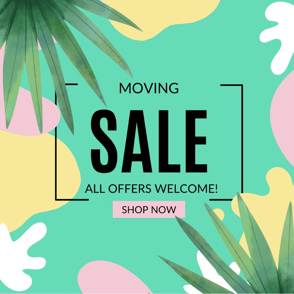MOVING SALE! 12/8/25 - ALL ITEMS WILL BE DONATED